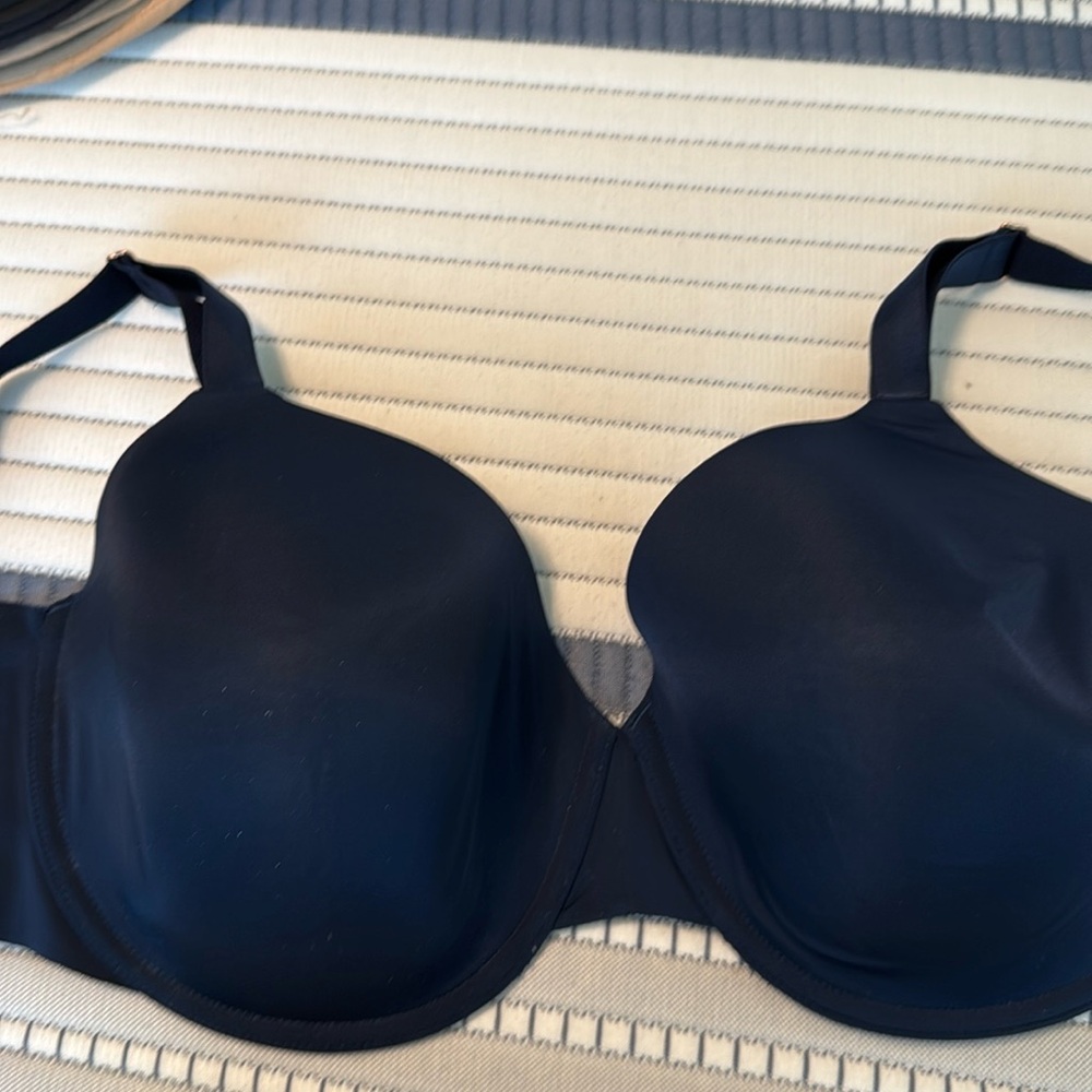 Soma VANISHING 360 Perfect Coverage Bra Size 38DDD/F navy